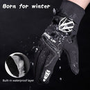 Waterproof Glove All Fingers Touchscreen Waterproof Winter Sports Running Cycling Biking Gloves for Men