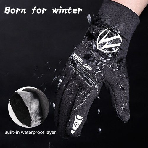 Waterproof Glove All Fingers Touchscreen Waterproof Winter Sports Running Cycling Biking Gloves for Men