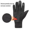 Waterproof Glove All Fingers Touchscreen Waterproof Winter Sports Running Cycling Biking Gloves for Men