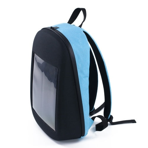 Backpack with LED Display Screen Outdoor Dynamic Advertising Backpack DIY Wireless LED Walking Advertising Backpack