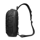 ozuko New Style Man Chest Pack USB Waterproof Oxford Cloth Single Shoulder Pack Anti-Theft Pack With Headphone Jack