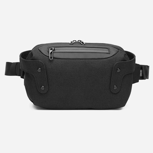 ozuko New Style Sport Waist Pack Outdoor Waterproof Man Chest Pack USB Leisure Single Shoulder Pack