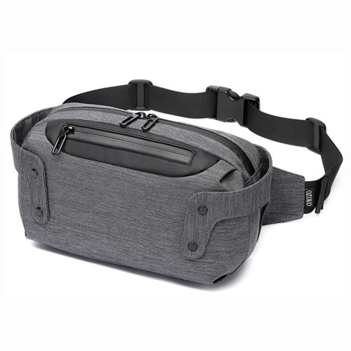 ozuko New Style Sport Waist Pack Outdoor Waterproof Man Chest Pack USB Leisure Single Shoulder Pack