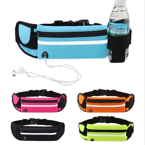 Running Waist Bag with Bottle Holder Sports Travel Portable Gym Bag Hold Water for Men Women