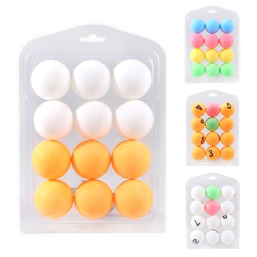 12 Pcs Colorful Ping Pong Balls Table Tennis Decor Balls Multi-functional Ping Pong Ball Amateur Training Practice Balls Entertainment Toy Gift