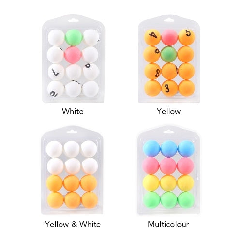 12 Pcs Colorful Ping Pong Balls Table Tennis Decor Balls Multi-functional Ping Pong Ball Amateur Training Practice Balls Entertainment Toy Gift