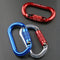 25KN Professional Climbing Carabiner Screw Locking Gate Carabiner Heavy Duty O-shape Climbing Buckle Lightweight Hammock Locking Clip for Climbing Rappelling Canyoning Hammock Climbing Gear Quick Clip Equipment