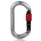 25KN Professional Climbing Carabiner Screw Locking Gate Carabiner Heavy Duty O-shape Climbing Buckle Lightweight Hammock Locking Clip for Climbing Rappelling Canyoning Hammock Climbing Gear Quick Clip Equipment