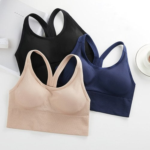 Women Wirefree Padded Yoga Sports Bra