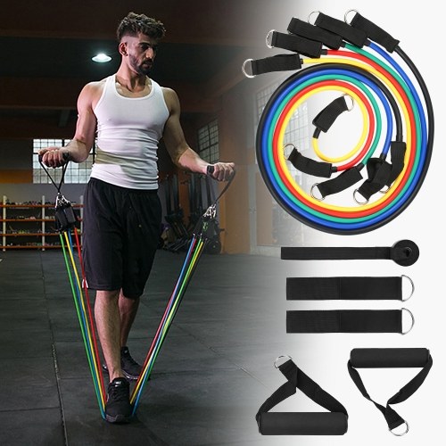 13Pcs Resistance Bands Set Elastic Workout