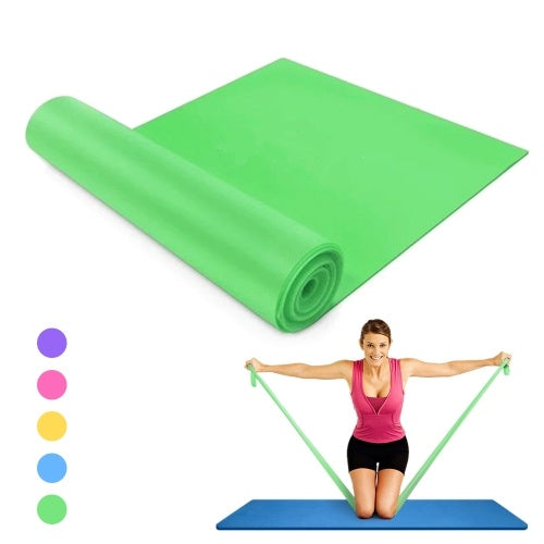 59 X 5.9 Inch Yoga Resistance Band Exercise Band Workout Stretch Bands   for Physical Therapy Fitness Pilates