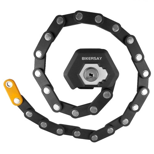 قفل دراجة قابل للطي مضاد للسرقة 85 سم قفل قابل للطي للدراجة مع 3 مفاتيح للدراجات الجبلية على الطرق