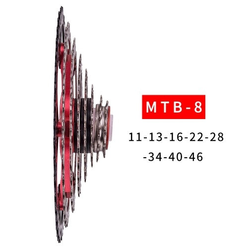 أجزاء الدراجة الجبلية MTB 8 ​​سرعات 11-46T كاسيت ذات عجلة حرة