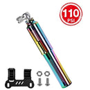 Mini Floor Bike Pump Super Fast Tire Inflation Portable Bicycle Pump Aluminum Alloy Tire Tube High Pressure Hand Pump Inflator Bike Tire Pump Cycling Air Inflator Mountain Road Bike Accessories for MTB Bicycle Pump