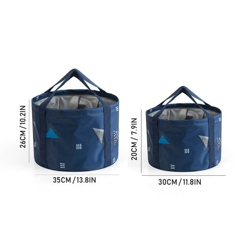 Collapsible Bucket Multi-Use Portable Basin for Soaking Feet Travelling Camping Picnic Indoor Outdoor