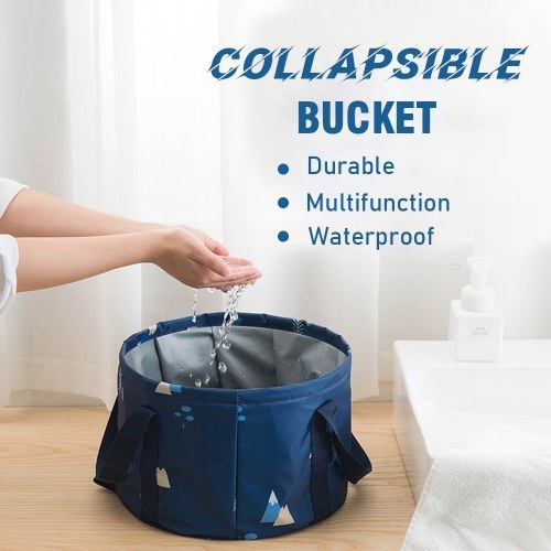 Collapsible Bucket Multi-Use Portable Basin for Soaking Feet Travelling Camping Picnic Indoor Outdoor