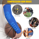 2PCS Men Women Compression Arm Sleeves Elbow Brace Pad Breathable Moisture-Wicking Basketball Outdoor Arm Protective Support