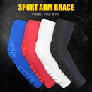 2PCS Men Women Compression Arm Sleeves Elbow Brace Pad Breathable Moisture-Wicking Basketball Outdoor Arm Protective Support