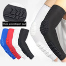 2PCS Men Women Compression Arm Sleeves Elbow Brace Pad Breathable Moisture-Wicking Basketball Outdoor Arm Protective Support