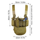 Running Exercise Weight Vest Fitness Tool Training Equipment Sports Multifunctional Outdoor Field CS Army Fan Vest with Bag