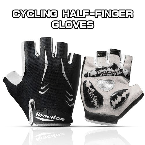 Cycling Gloves Half-finger Anti-Slip Wear-proof Shake-proof Adjustable Breathable Fitness Bicycle Climbing Sport Gloves