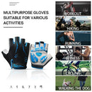 Cycling Gloves Half-finger Anti-Slip Wear-proof Shake-proof Adjustable Breathable Fitness Bicycle Climbing Sport Gloves