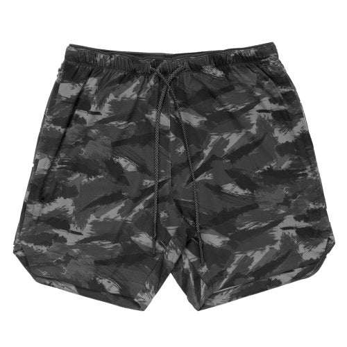 Men Shorts with Towel Loop Camouflage Elastic Waist Workout Running Yoga Short Pants Casual Summer