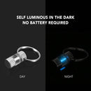 Tritium Self Luminous Key Ring Ultralight Outdoor Glow In The Dark Keychain Ring Emergency Survival Mini Light