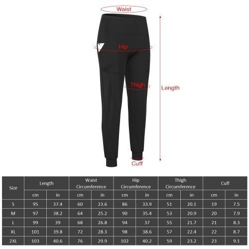 Women Yoga Pants Quick-Dry Sports Pants Workout Leggings Fitness Pants with Pocket