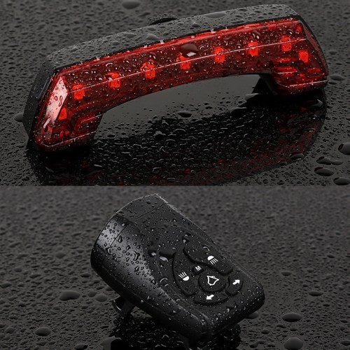 USB Chargings Cycling Wireless Remote Control Tail Lamp Turn Tail Lamp With Horn Electric Bell Automative Lighting Riding accessories Bike Tail Light