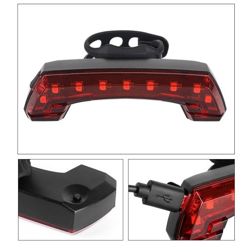 USB Chargings Cycling Wireless Remote Control Tail Lamp Turn Tail Lamp With Horn Electric Bell Automative Lighting Riding accessories Bike Tail Light