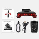 USB Chargings Cycling Wireless Remote Control Tail Lamp Turn Tail Lamp With Horn Electric Bell Automative Lighting Riding accessories Bike Tail Light