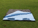 86"x60" Double Thermal Sleeping Bag 2 Person Outdoor Camping Hiking Sleeping Bag with 2 Pillows