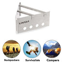 Lixada Portable Stainless Steel Outdoor Cooking Picnic Lightweight Wood Stove