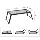 Docooler 55 * 30 * 18cm Heavy Duty Over Fire Camping BBQ Grill Foldable Portable