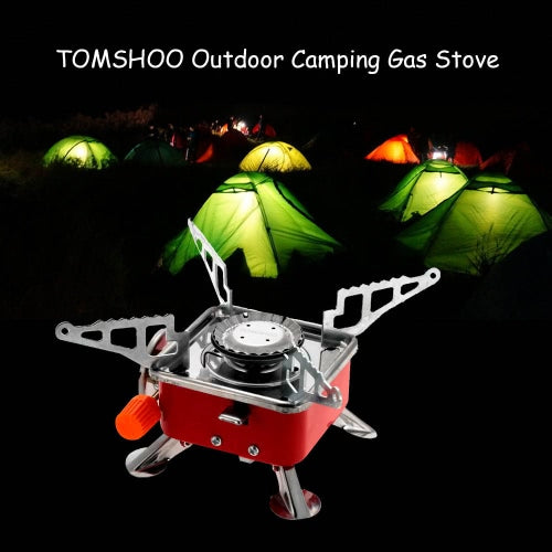 TOMSHOO Portable Collapsible Outdoor Backpacking Butane Gas Camping Picnic Stove Burner 2800W