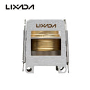 Lixada Portable Stainless Steel Lightweight Folding Wood Stove Pocket Stove Outdoor Camping Cooking Picnic Backpacking Stove with Backup Alcohol Burner