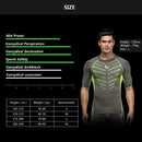 Men's Short Sleeve Compression Shirt Sport Fitness Bodybuilding Gym Running Reflective Top T-Shirt