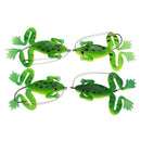 Lixada 4pcs Artificial Topwater Life-like Fishing Lures Baits Tackle Bait Soft Bait with One Single Hook