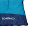 TOMSHOO (190+30)X75CM Thermal Adult Outdoor Hooded Envelope Sleeping Bag Camping Travel Hiking Multifunction Thick 1.5kg 10-15℃