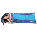 TOMSHOO (190+30)X75CM Thermal Adult Outdoor Hooded Envelope Sleeping Bag Camping Travel Hiking Multifunction Thick 1.5kg 10-15℃