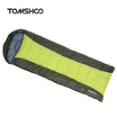 TOMSHOO (190+30)X75CM Thermal Adult Outdoor Hooded Envelope Sleeping Bag Camping Travel Hiking Multifunction Thick 1.5kg 10-15℃