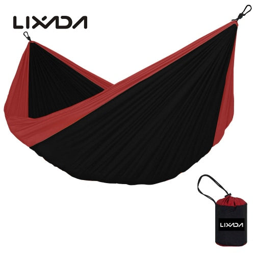 Lixada Portable Durable Compact Nylon Fabric Traveling Camping Hammock for Two Persons