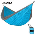 Lixada Portable Durable Compact Nylon Fabric Traveling Camping Hammock for Two Persons