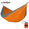 Lixada Portable Durable Compact Nylon Fabric Traveling Camping Hammock for Two Persons