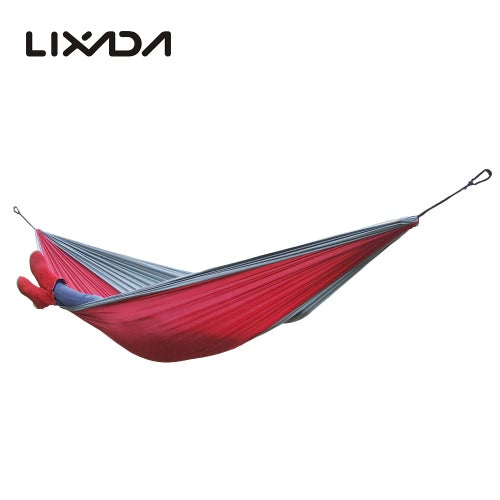 Lixada Portable Durable Compact Nylon Fabric Traveling Camping Hammock for Two Persons