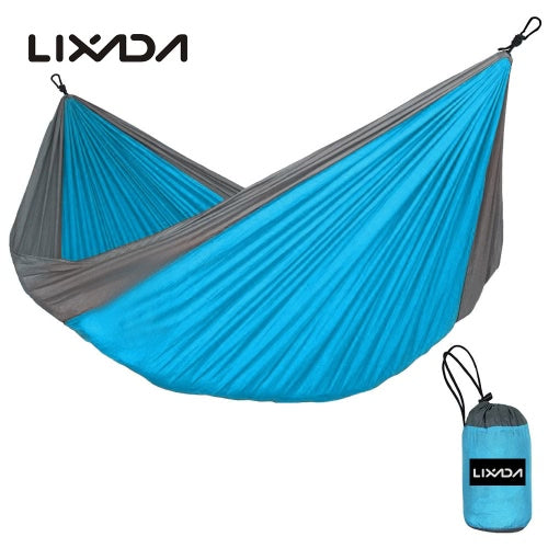 Lixada Portable Durable Compact Nylon Fabric Traveling Camping Hammock for Two Persons