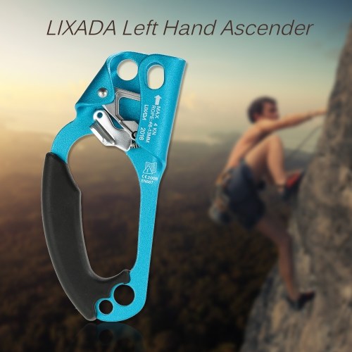 Lixada Left Hand Ascender for 8mm-13mm Rope Rock Climbing Caving Rescue