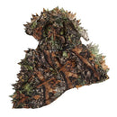 Camouflage Leafy Hunting Ghillie Hood Green Leafy Head Net Eyehole Opening and Leaf Pattern