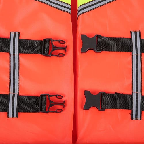 Adult Lifesaving Life Jacket Buoyancy Aid Boating Surfing Work Vest Clothing Swimming Marine Life Jackets Safety Survival Suit Outdoor Water Sport Swimming Drifting Fishing